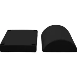 vidaXL Liso 44 x 29 x 17 cm Espuma PU Negro New