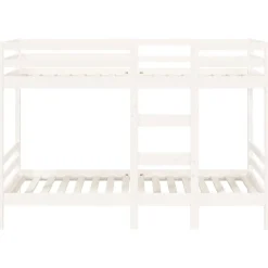 vidaXL Camas Y Accesorios-Litera de madera maciza de pino 90x200 cm