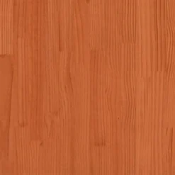 vidaXL Litera de madera maciza de pino marrón cera 80x200 cm Marrón cera New
