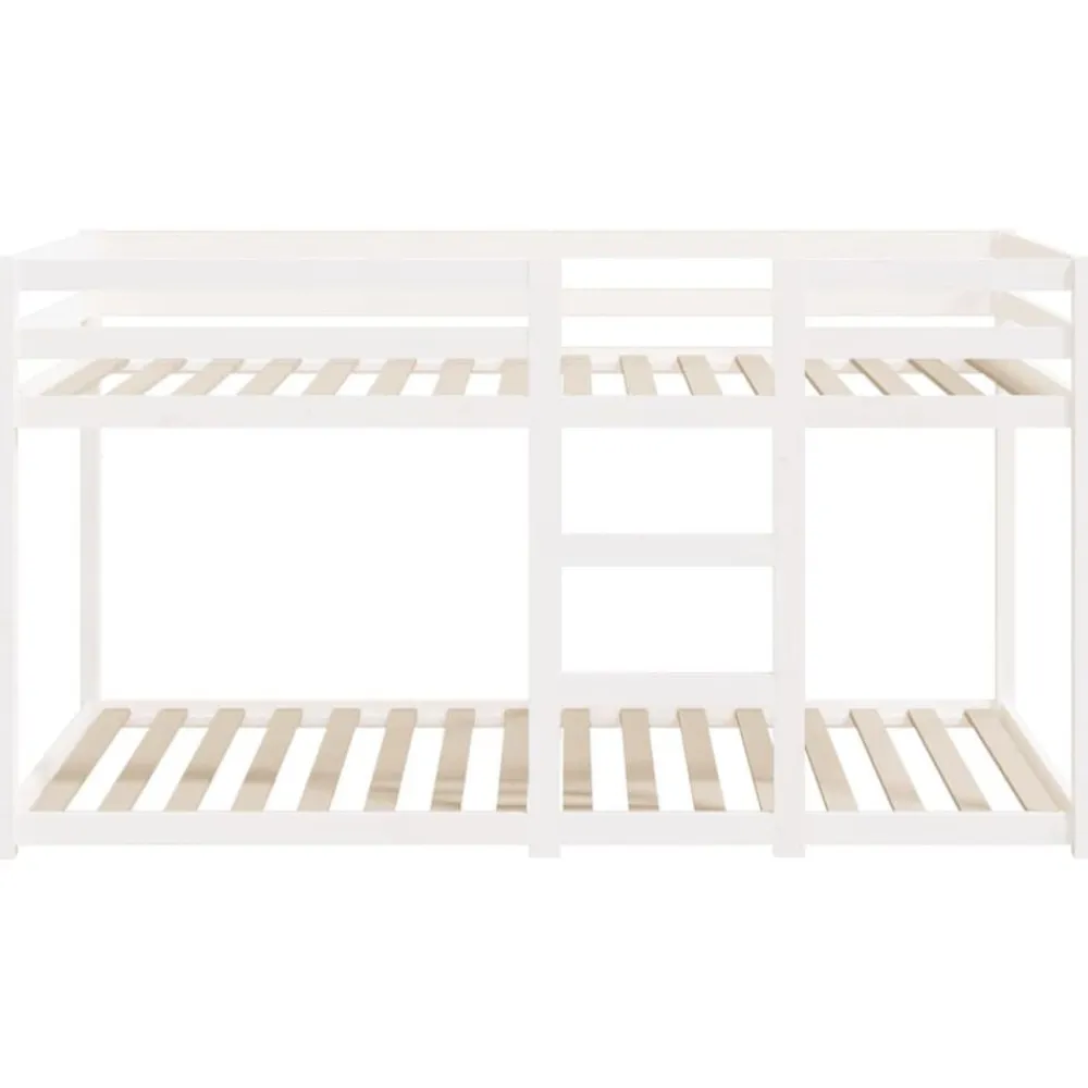 vidaXL Camas Y Accesorios-Litera de madera maciza de pino 90x200 cm