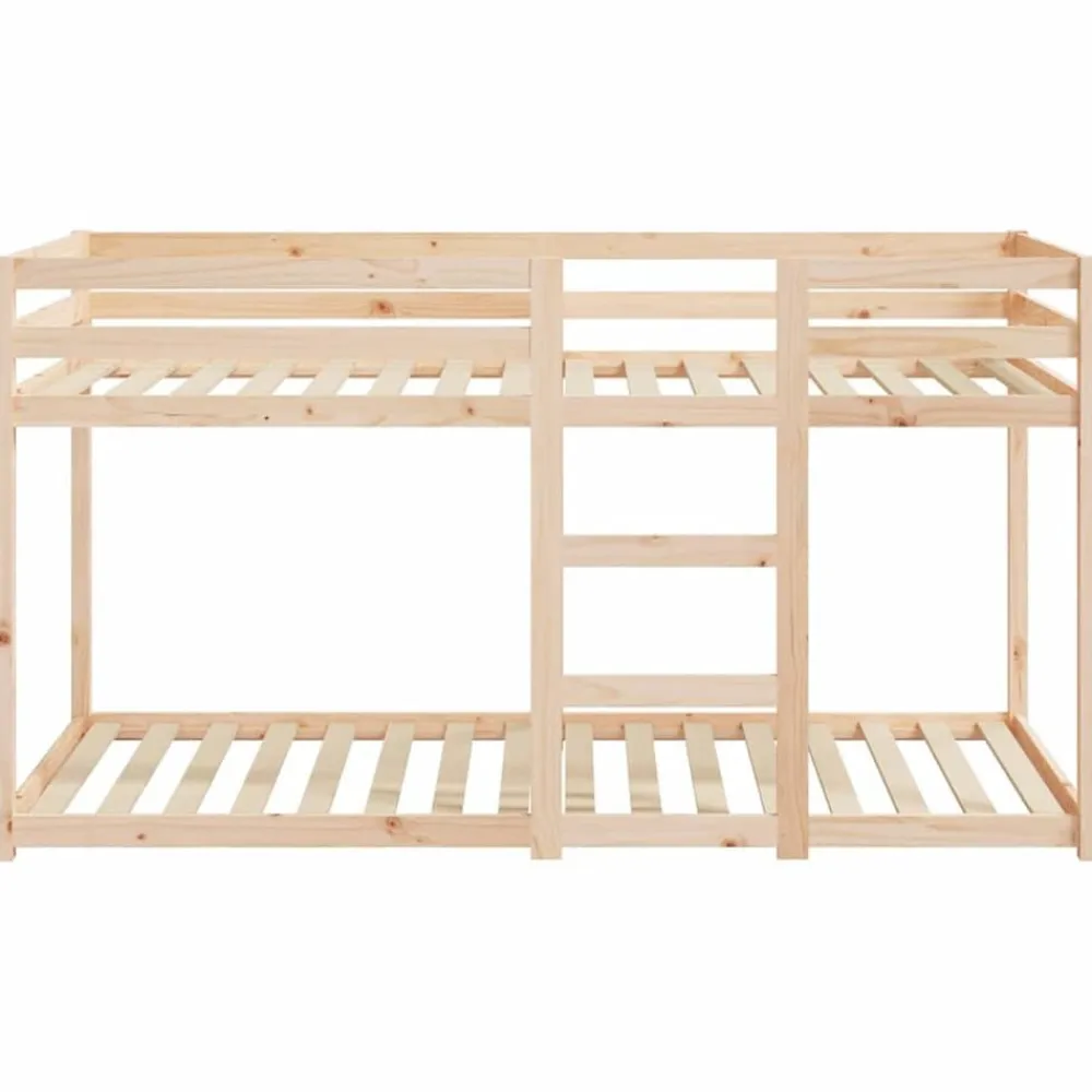 vidaXL Camas Y Accesorios-Litera de madera maciza de pino 80x200 cm