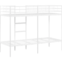 vidaXL Camas Y Accesorios-Litera sin colchón acero 75x190 cm