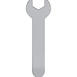 vidaXL Llave 2 pcs Plateado 10 mm Hierro Outlet