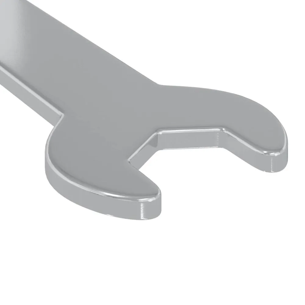 vidaXL Llave 2 pcs Plateado 10 mm Hierro Outlet