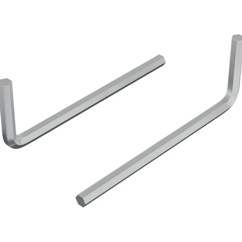 vidaXL Herramientas-Llave hexagonal 2 pcs Plateado 32 x 86 mm Acero