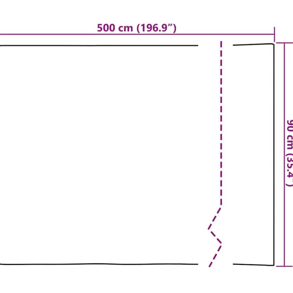 vidaXL Decoración-Lámina autoadhesiva para muebles PVC 500x90 cm