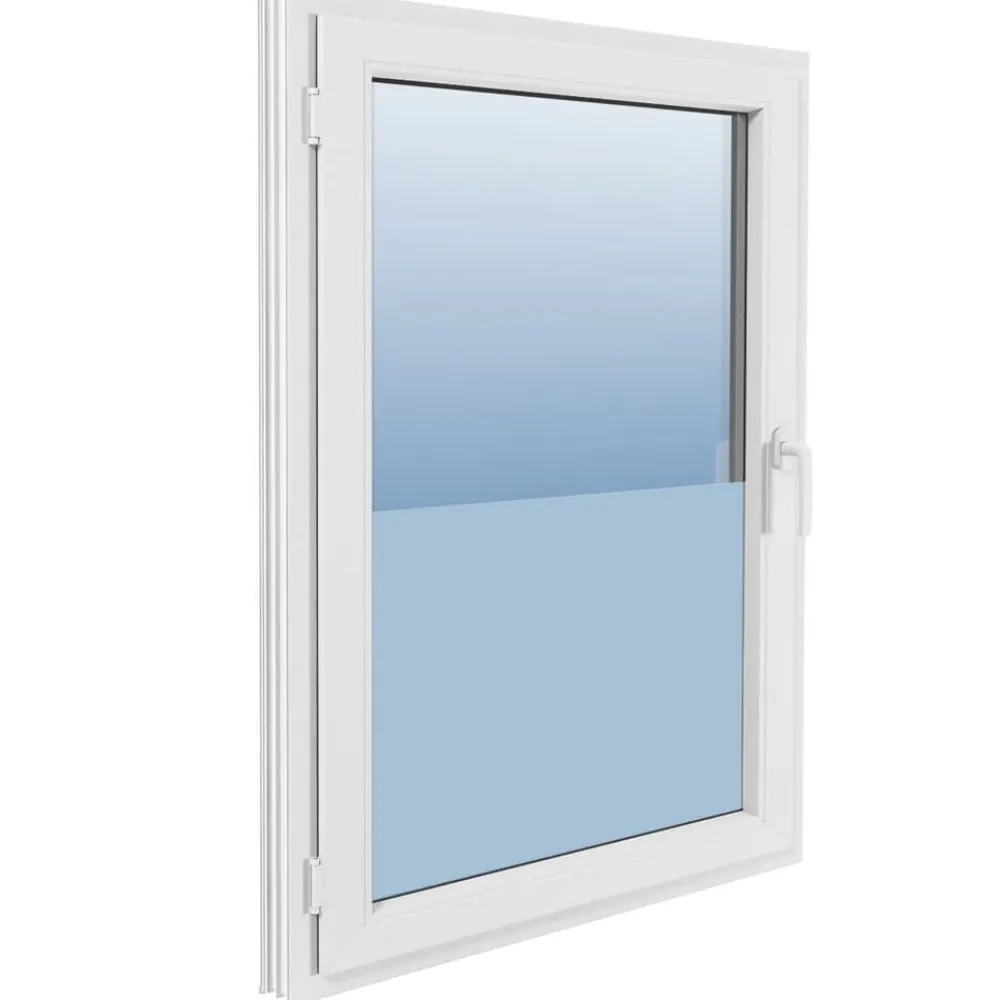 vidaXL Lámina de ventana esmerilada PVC gris 0,9x5 m Gris escarchado Best