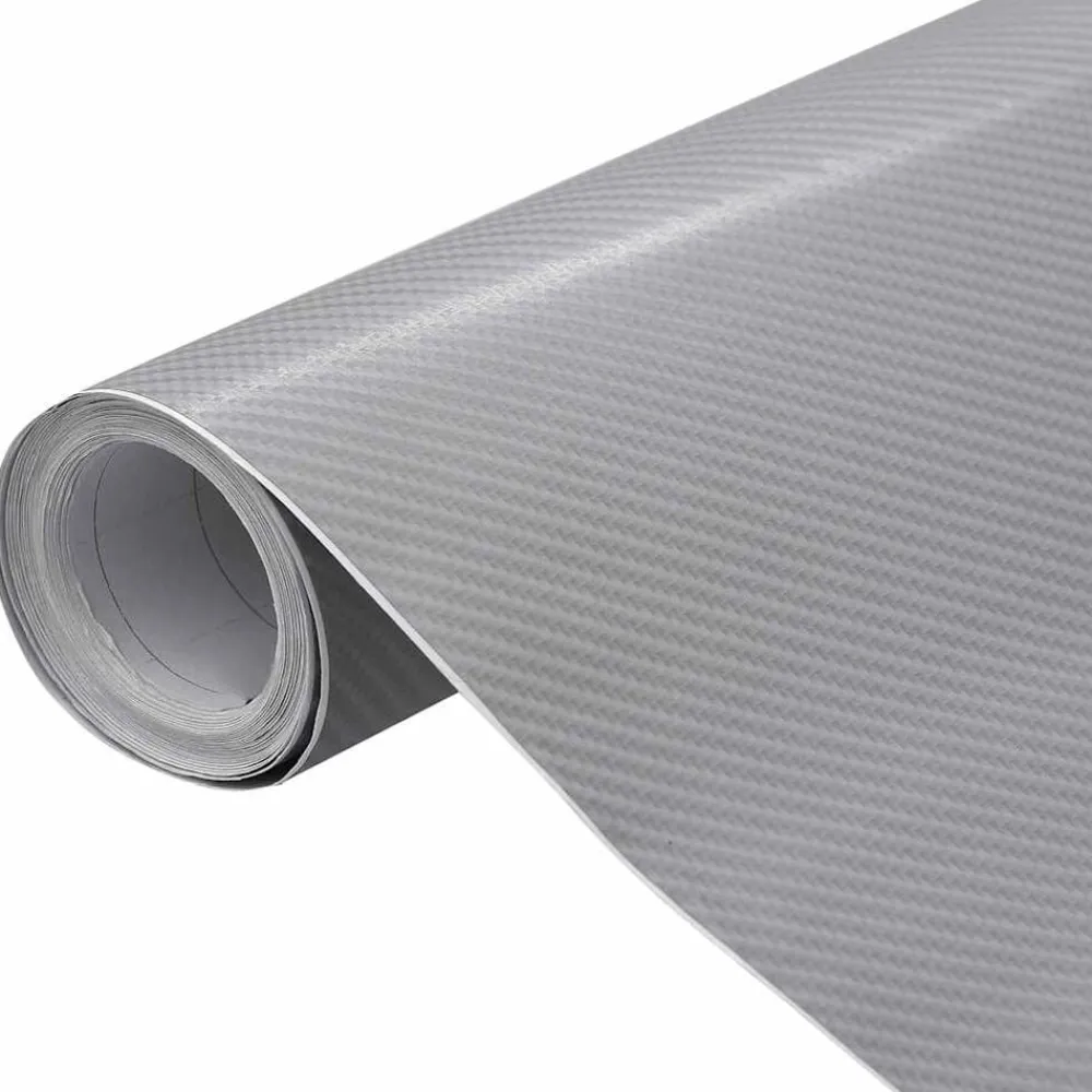 vidaXL Lámina para coches 4D 100x150 cm Plateado Online