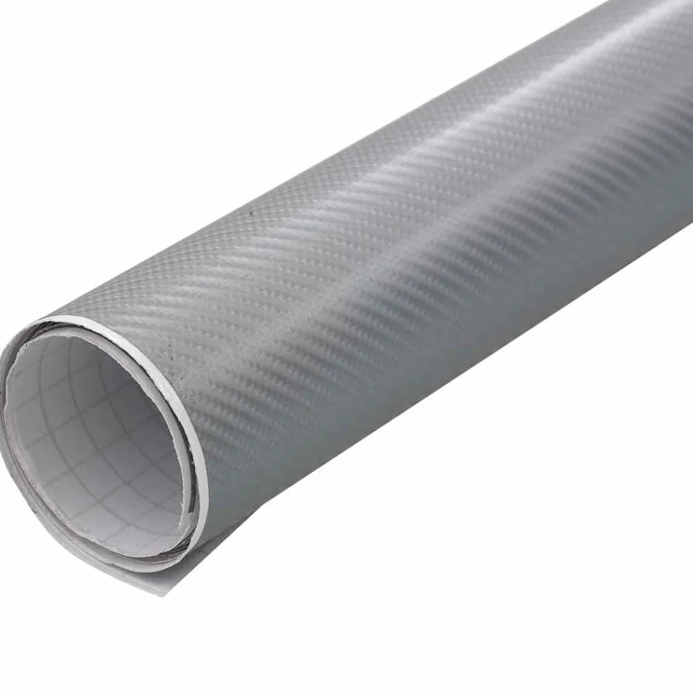 vidaXL Lámina para coches 4D 100x150 cm Plateado Online