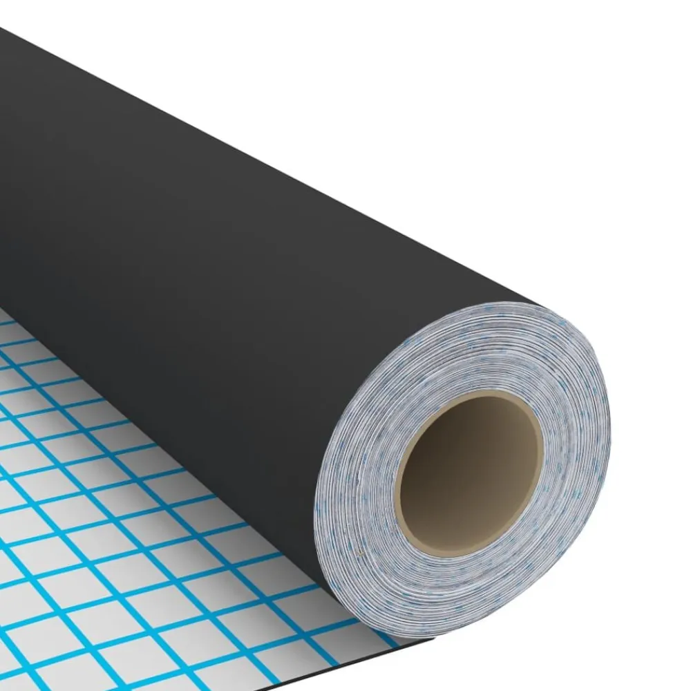 vidaXL Láminas autoadhesivas muebles PVC 500x90 cm Negro Sale