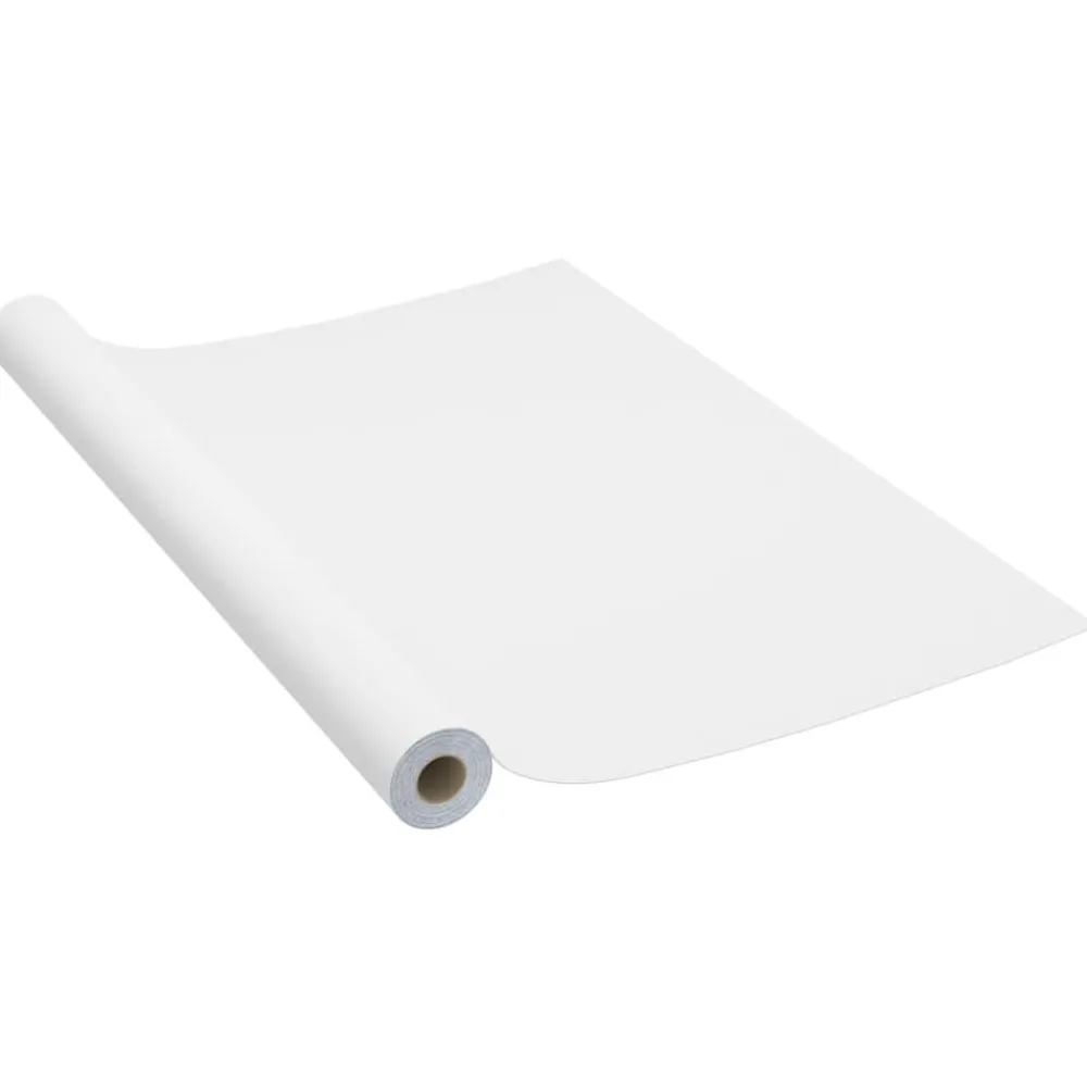vidaXL Láminas autoadhesivas muebles PVC 500x90 cm Blanco Online