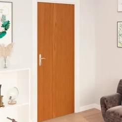vidaXL Láminas autoadhesivas puertas 4 uds PVC 210x90 cm Roble claro Best