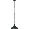 vidaXL Iluminación-Lámpara colgante E27 negra Ø 31 cm Hierro