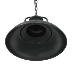 vidaXL Iluminación-Lámpara colgante E27 negra Ø 31 cm Hierro