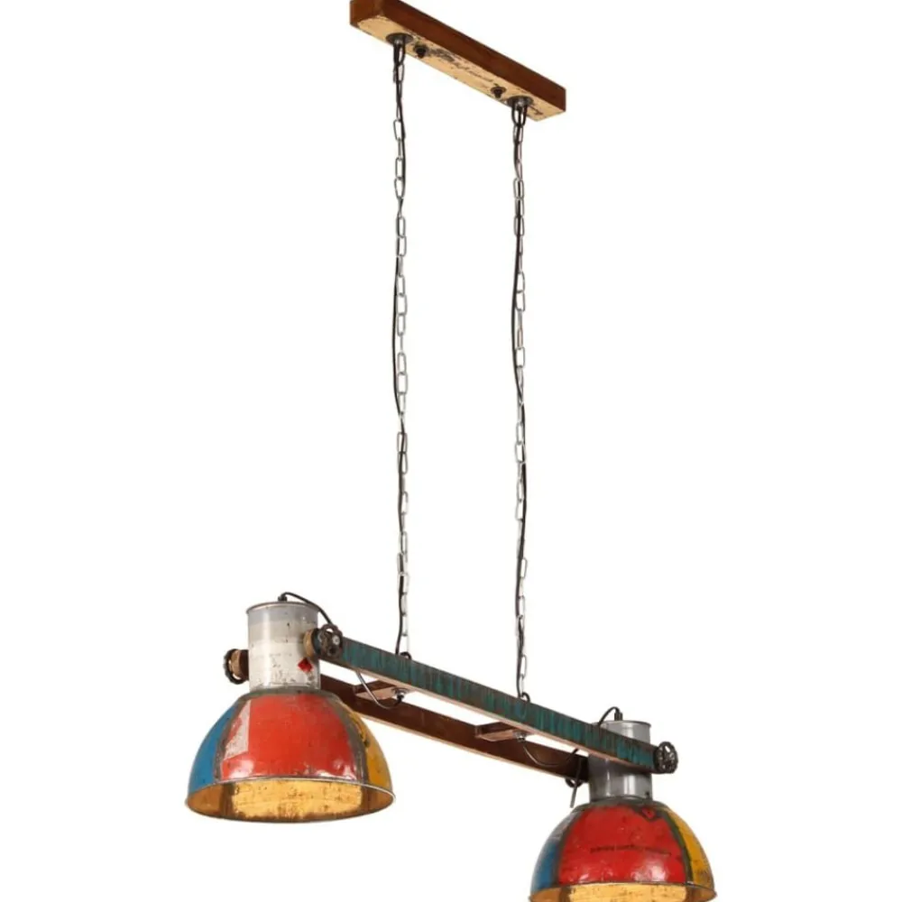 vidaXL Lámpara colgante industrial E27 25 W 111 cm Multicolor Online
