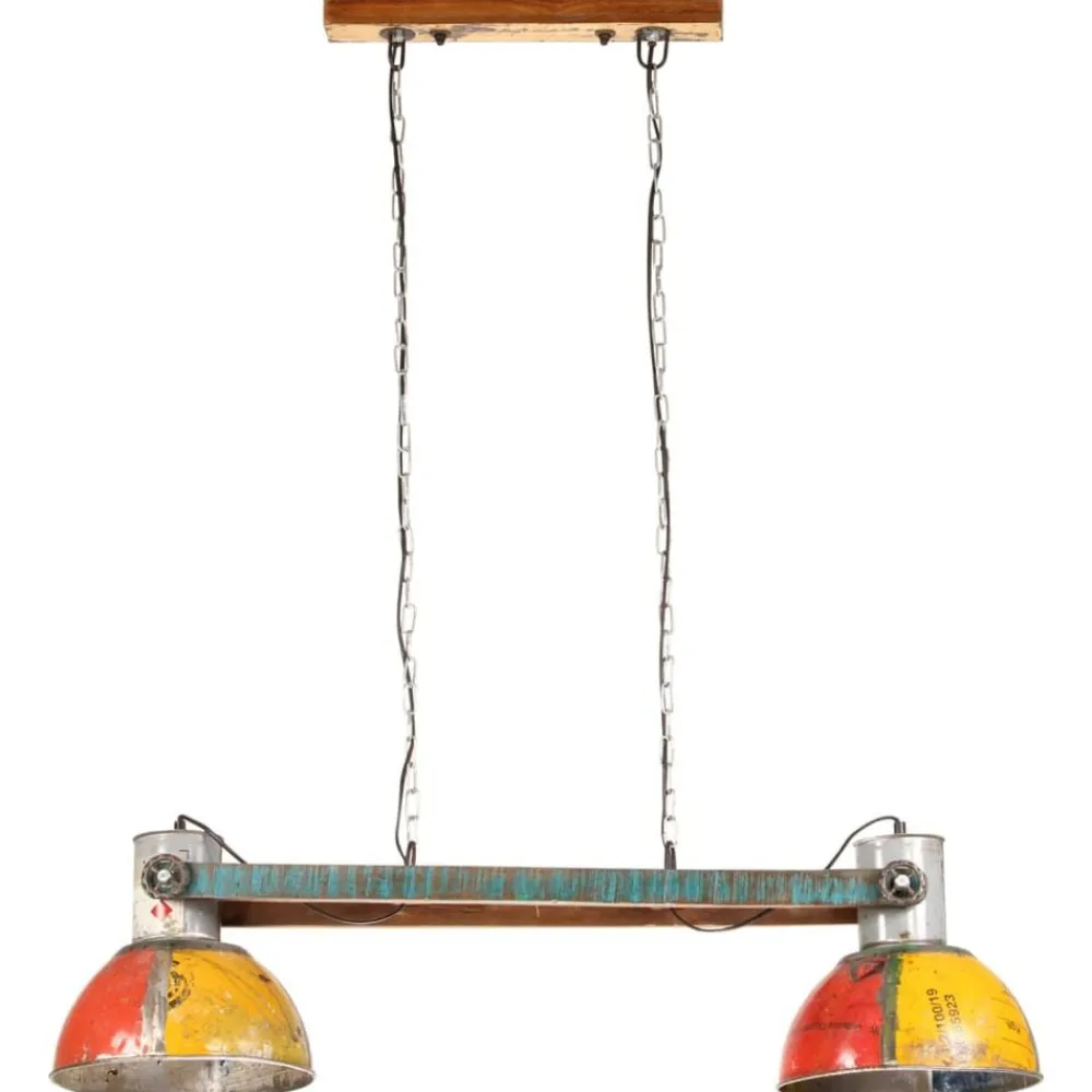 vidaXL Lámpara colgante industrial E27 25 W 111 cm Multicolor Online
