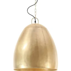 vidaXL Lámpara colgante industrial redonda 25 W latón 42 cm E27 Lat&oacute;n Sale