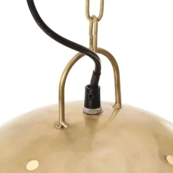vidaXL Lámpara colgante industrial redonda 25 W latón 42 cm E27 Latón Sale