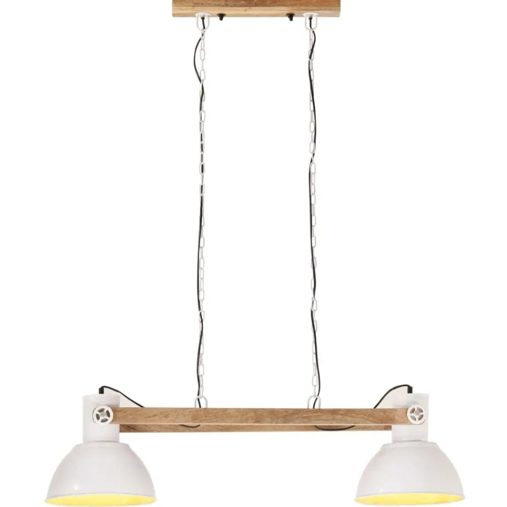 vidaXL Lámpara colgante industrial 25 W blanca 109 cm E27 Blanco