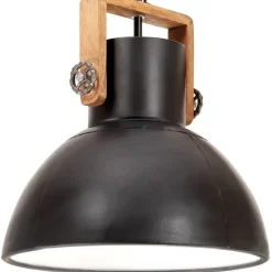 vidaXL Iluminación-Lámpara colgante industrial redonda 25 W 40 cm E27