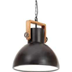 vidaXL Iluminación-Lámpara colgante industrial redonda 25 W 40 cm E27