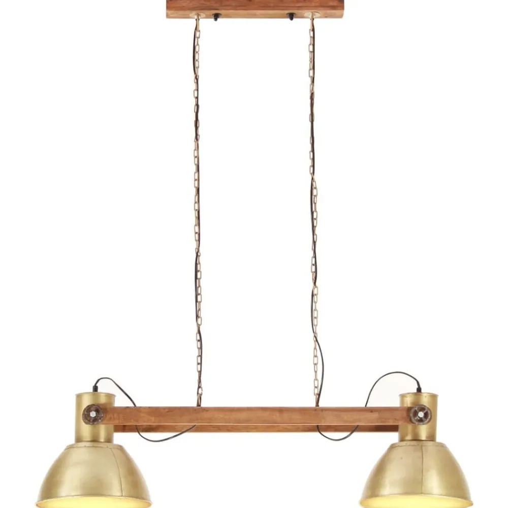 vidaXL Lámpara colgante industrial 25 W latón 109 cm E27 Latón