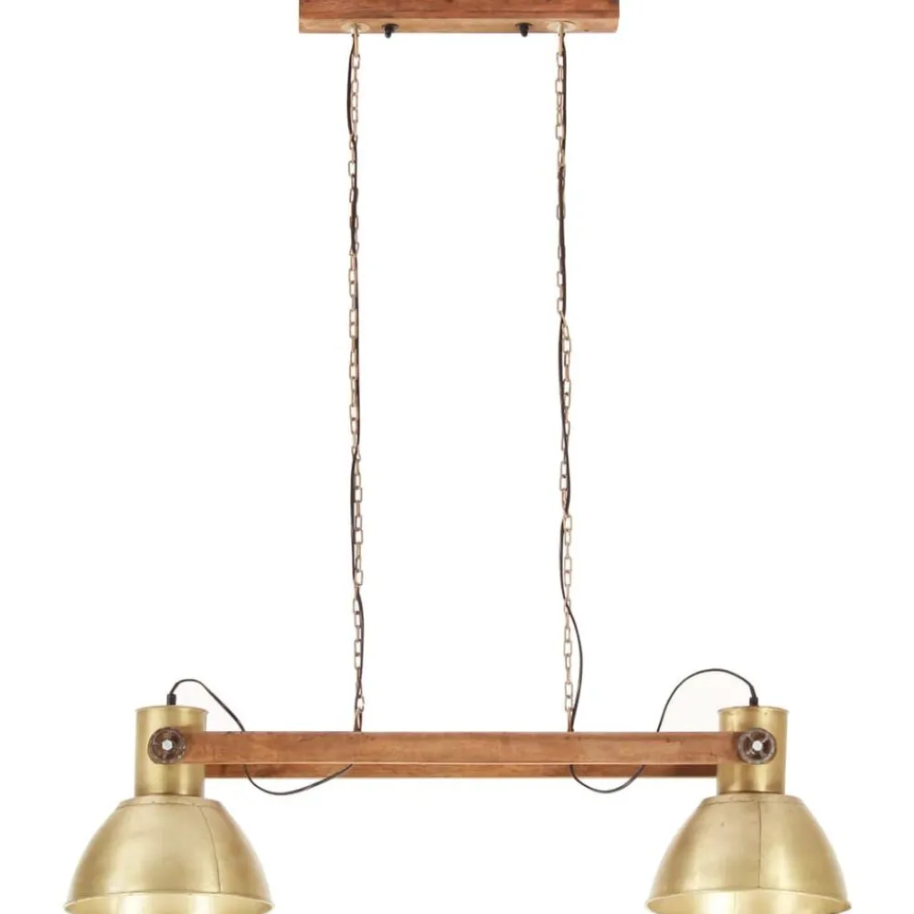 vidaXL Lámpara colgante industrial 25 W latón 109 cm E27 Latón