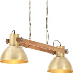 vidaXL Lámpara colgante industrial 25 W latón 109 cm E27 Latón