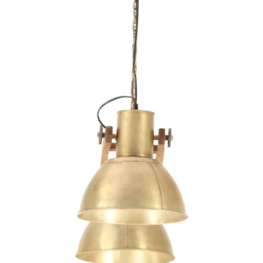 vidaXL Lámpara colgante industrial 25 W latón 109 cm E27 Latón