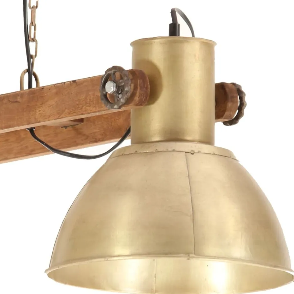 vidaXL Lámpara colgante industrial 25 W latón 109 cm E27 Latón