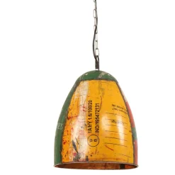 vidaXL Iluminación-Lámpara colgante industrial redonda E27 25 W 32 cm