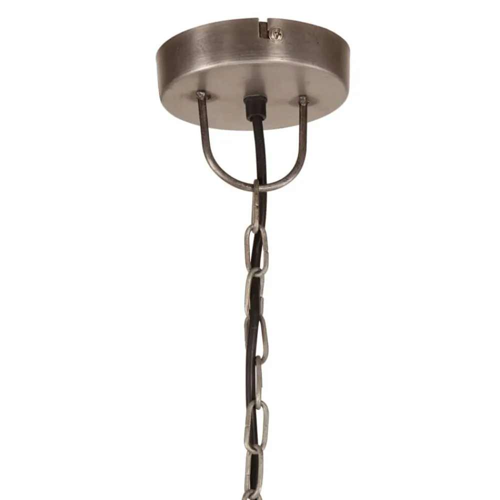 vidaXL Iluminación-Lámpara colgante industrial redonda E27 25 W 32 cm