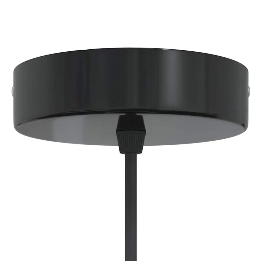 vidaXL Iluminación-Lámpara colgante regulable en altura E27 oscuro brillante Ø22cm
