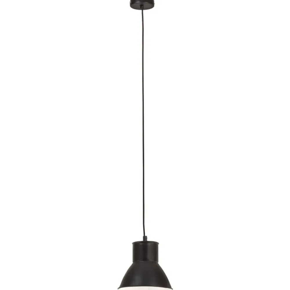 vidaXL Lámpara colgante redonda negra 25 W 17 cm E27 Negro Best
