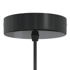 vidaXL Iluminación-Lámpara colgante regulable altura E27 naranja brillante Ø 22cm