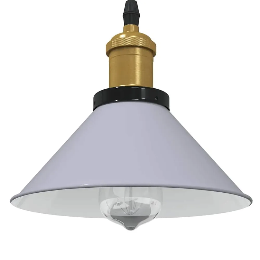 vidaXL Iluminación-Lámpara colgante regulable en altura E27 Ø 22cm