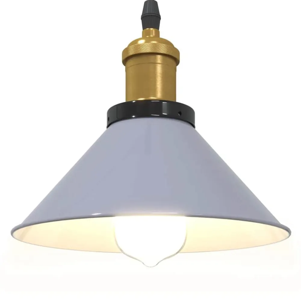 vidaXL Iluminación-Lámpara colgante regulable en altura E27 Ø 22cm
