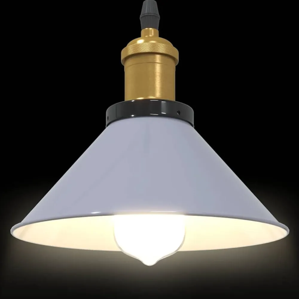 vidaXL Iluminación-Lámpara colgante regulable en altura E27 Ø 22cm