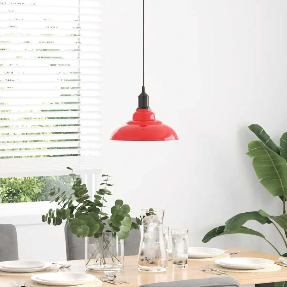 vidaXL Iluminación-Lámpara colgante regulable en altura E27 Ø 31cm