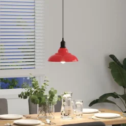 vidaXL Iluminación-Lámpara colgante regulable en altura E27 Ø 31cm