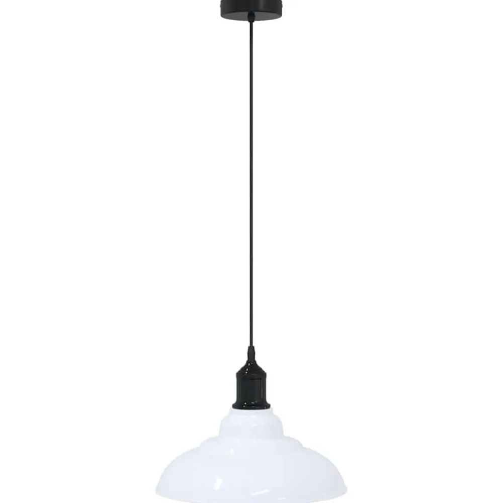 vidaXL Iluminación-Lámpara colgante regulable altura E27 Ø 31cm