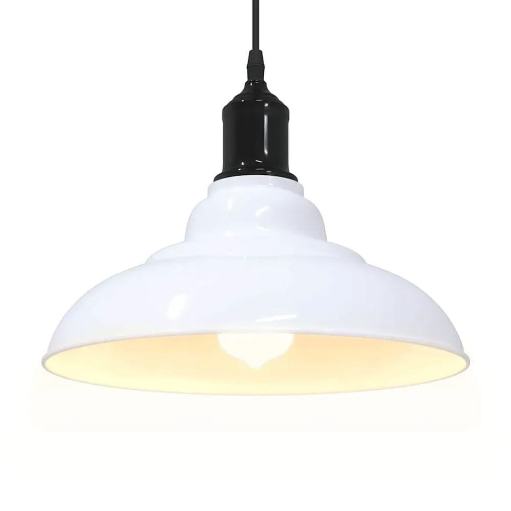 vidaXL Iluminación-Lámpara colgante regulable altura E27 Ø 31cm