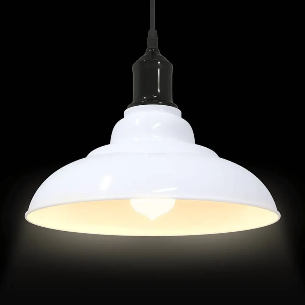 vidaXL Iluminación-Lámpara colgante regulable altura E27 Ø 31cm