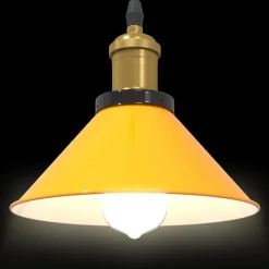 vidaXL Lámpara colgante regulable altura E27 Ø 22cm Amarillo brillante Sale