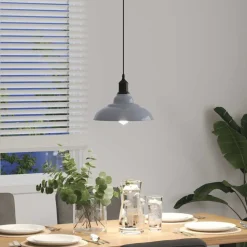 vidaXL Iluminación-Lámpara colgante regulable en altura E27 Ø 31cm