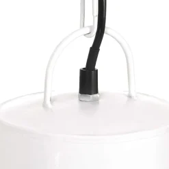vidaXL Iluminación-Lámpara colgante redonda 25 W blanca 48 cm E27