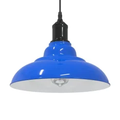 vidaXL Iluminación-Lámpara colgante regulable en altura E27 oscuro brillante Ø31cm