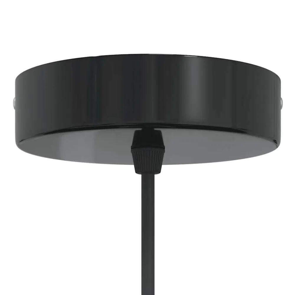 vidaXL Iluminación-Lámpara colgante regulable en altura E27 oscuro brillante Ø31cm
