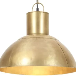 vidaXL Iluminación-Lámpara colgante redonda 25 W latón 48 cm E27