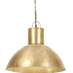 vidaXL Iluminación-Lámpara colgante redonda 25 W latón 48 cm E27